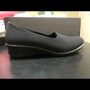 Black ECCO Wedges-Brand New in Box - size 6.5
